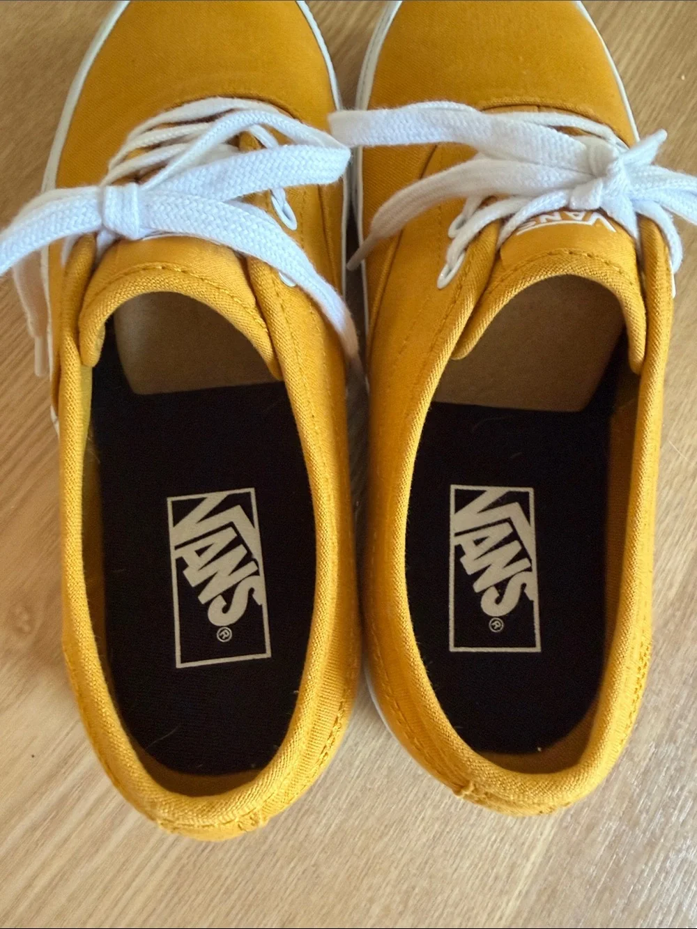 Vans Women’s Doheny Decon Golden Yellow Canvas Sneakers 9